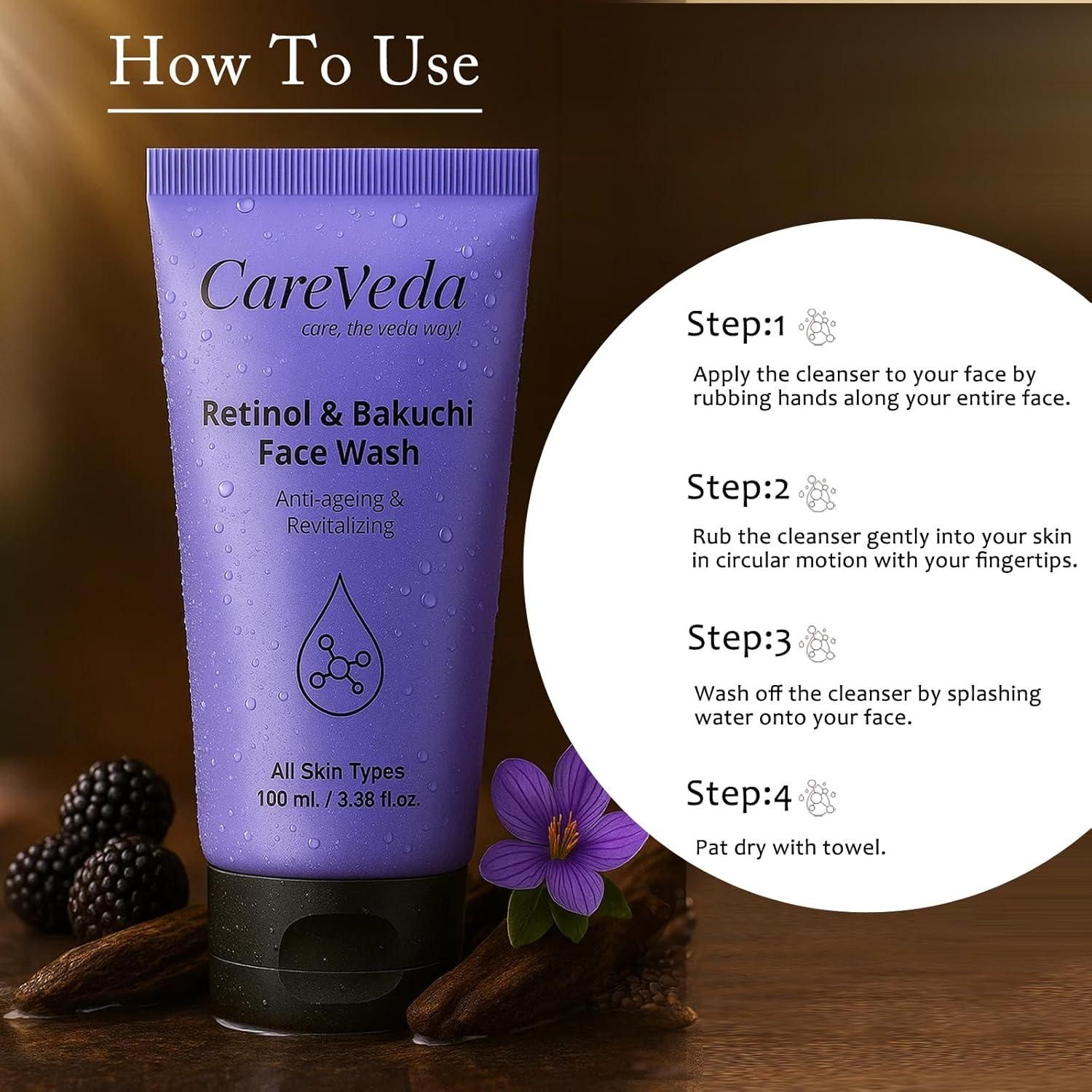 Retinol & Bakuchi Face Wash 100 ml